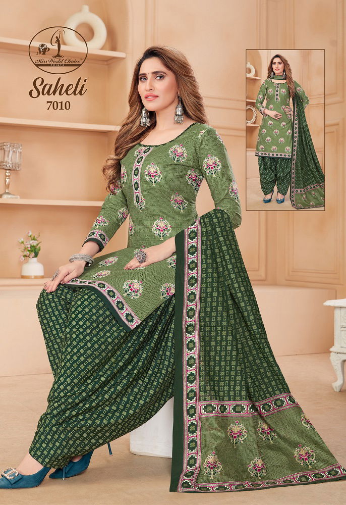 Saheli Vol 7 By Miss World 7001 7010 Online Dress Material Wholesale
